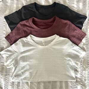 Lululemon Set of 3 Breeze Short Sleeve T-Shirts